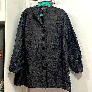 SHANNON PASSERO black thin striped spring jacket